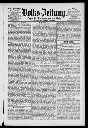 Volks-Zeitung on May 22, 1883