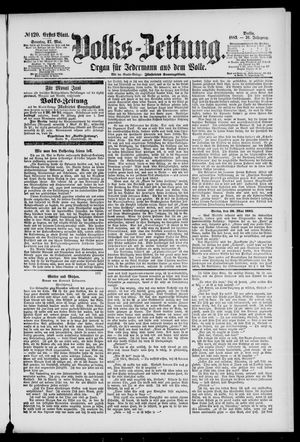 Volks-Zeitung vom 27.05.1883