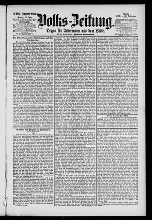 Volks-Zeitung vom 15.06.1883