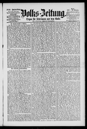 Volks-Zeitung vom 21.06.1883