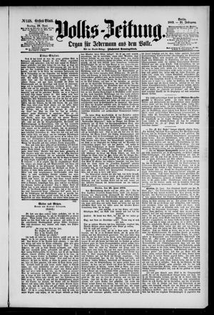 Volks-Zeitung vom 29.06.1883