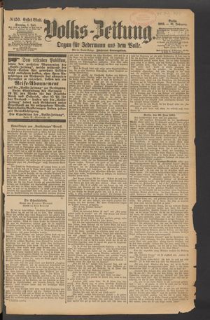 Volks-Zeitung on Jul 1, 1883