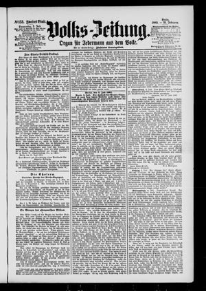 Volks-Zeitung vom 05.07.1883