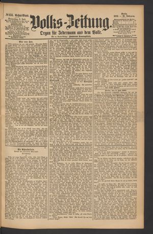 Volks-Zeitung vom 05.07.1883