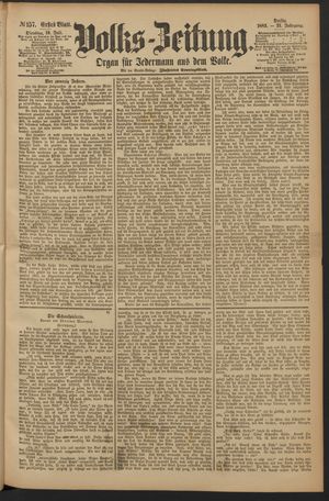 Volks-Zeitung vom 10.07.1883