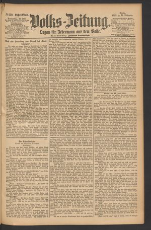 Volks-Zeitung vom 12.07.1883