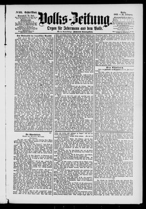 Volks-Zeitung vom 14.07.1883