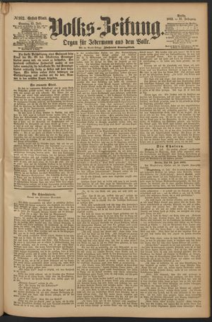 Volks-Zeitung vom 15.07.1883
