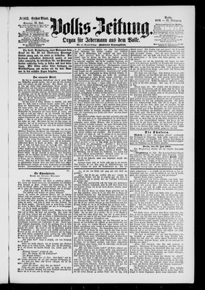 Volks-Zeitung vom 15.07.1883