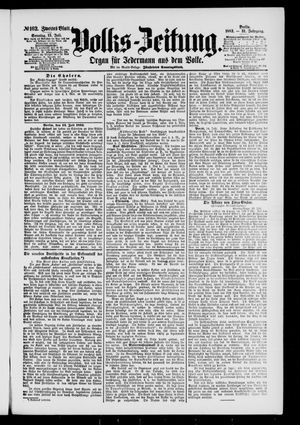 Volks-Zeitung vom 15.07.1883