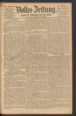 Volks-Zeitung vom 15.07.1883