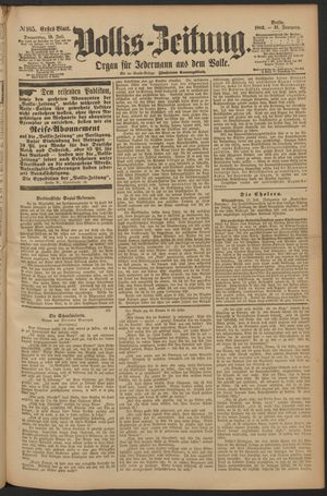 Volks-Zeitung on Jul 19, 1883