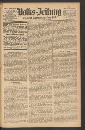 Volks-Zeitung on Jul 19, 1883