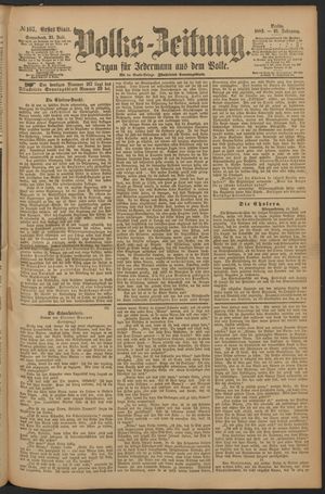 Volks-Zeitung vom 21.07.1883