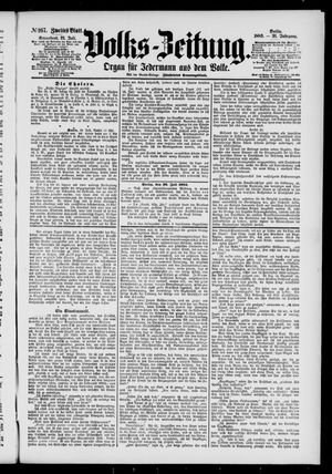 Volks-Zeitung vom 21.07.1883
