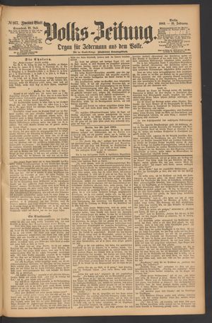 Volks-Zeitung vom 21.07.1883