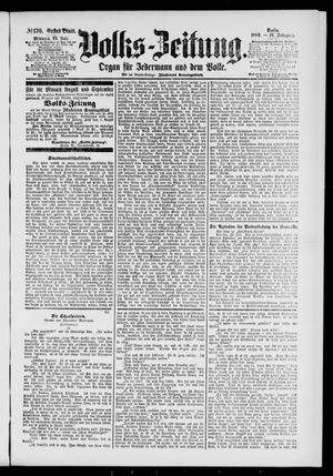 Volks-Zeitung on Jul 25, 1883