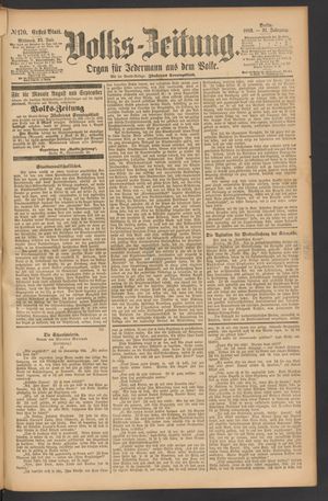 Volks-Zeitung on Jul 25, 1883