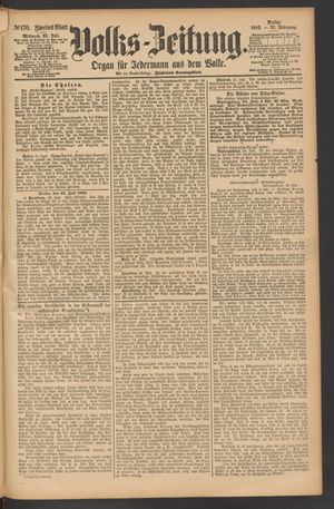 Volks-Zeitung on Jul 25, 1883