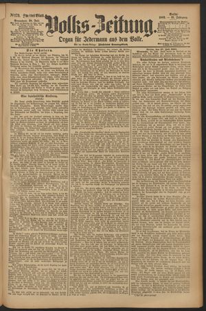 Volks-Zeitung vom 28.07.1883