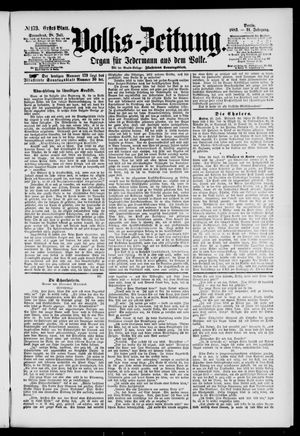 Volks-Zeitung vom 28.07.1883