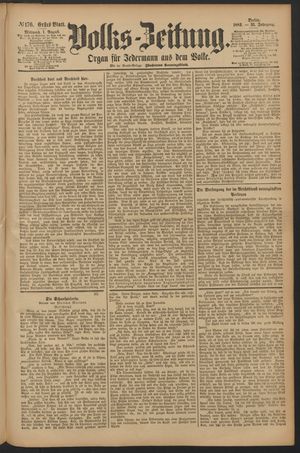 Volks-Zeitung vom 01.08.1883