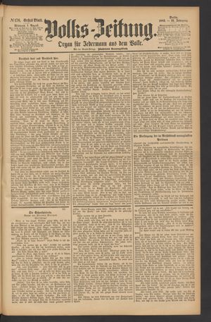 Volks-Zeitung vom 01.08.1883