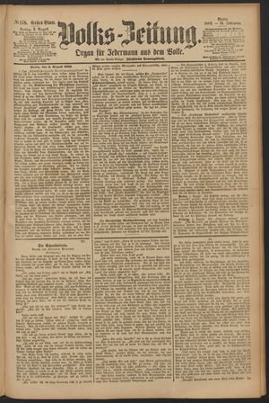 Volks-Zeitung vom 03.08.1883