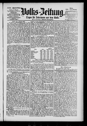 Volks-Zeitung vom 03.08.1883