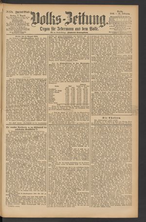 Volks-Zeitung vom 03.08.1883