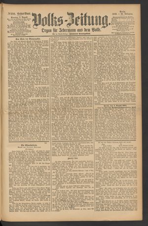 Volks-Zeitung vom 05.08.1883