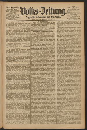 Volks-Zeitung vom 08.08.1883