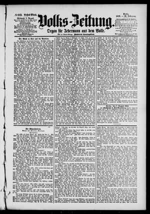 Volks-Zeitung vom 08.08.1883