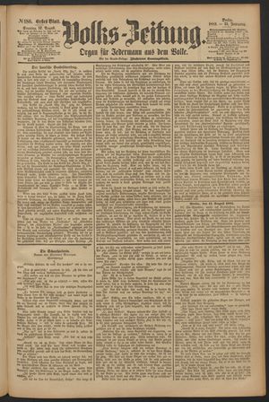 Volks-Zeitung vom 12.08.1883