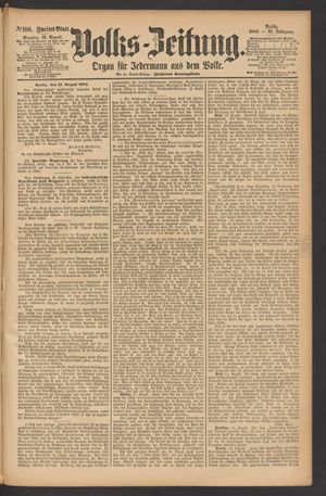 Volks-Zeitung vom 12.08.1883