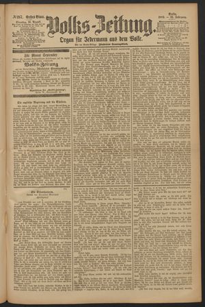 Volks-Zeitung vom 14.08.1883