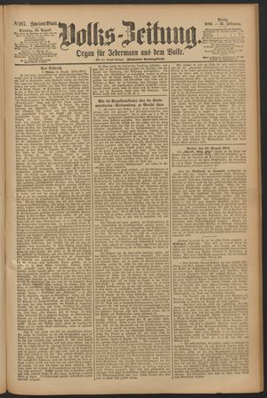 Volks-Zeitung vom 14.08.1883