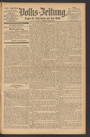 Volks-Zeitung vom 14.08.1883
