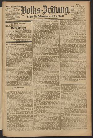 Volks-Zeitung vom 17.08.1883