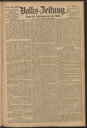 Volks-Zeitung vom 19.08.1883