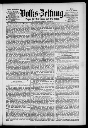 Volks-Zeitung vom 19.08.1883