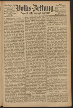 Volks-Zeitung vom 23.08.1883