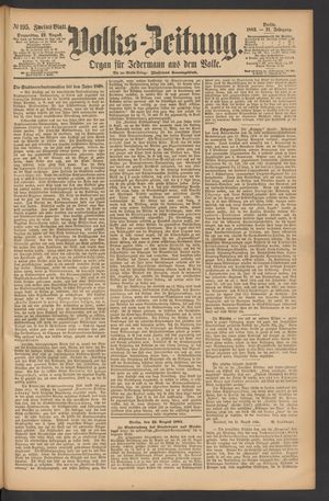Volks-Zeitung vom 23.08.1883