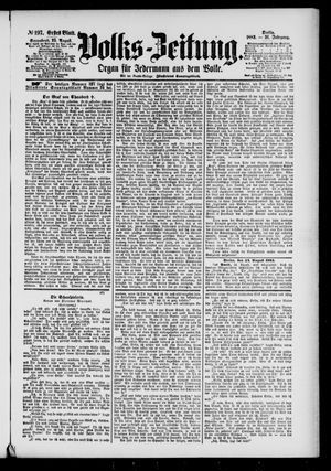 Volks-Zeitung vom 25.08.1883