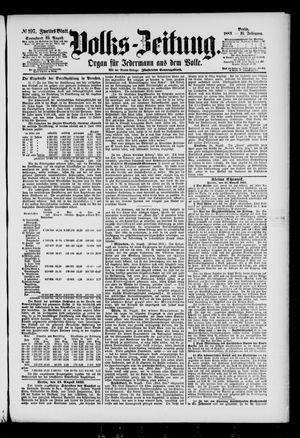 Volks-Zeitung vom 25.08.1883
