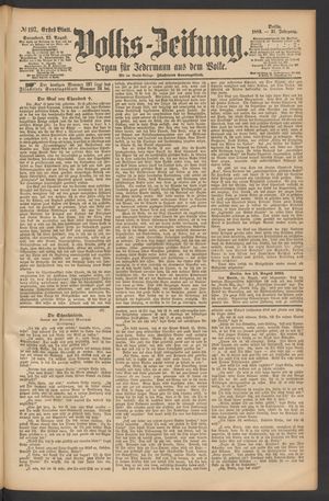 Volks-Zeitung vom 25.08.1883