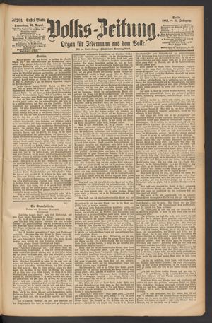 Volks-Zeitung vom 30.08.1883