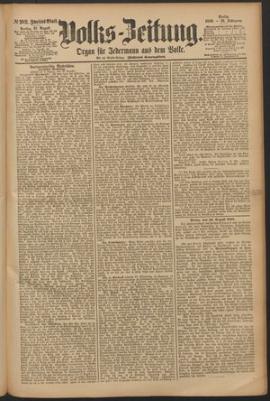 Volks-Zeitung vom 31.08.1883