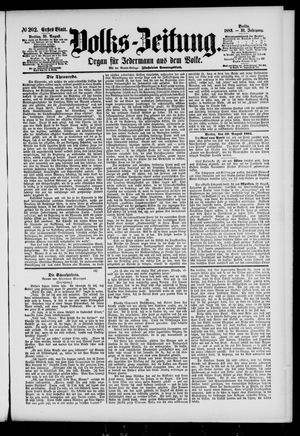 Volks-Zeitung vom 31.08.1883
