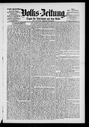Volks-Zeitung vom 31.08.1883
